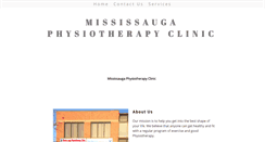 Desktop Screenshot of mississaugaphysiotherapyclinic.com