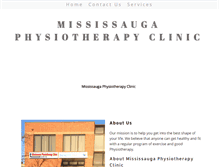 Tablet Screenshot of mississaugaphysiotherapyclinic.com